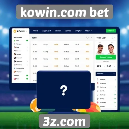 Interface do usuário em kowin.com bet